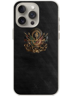 TechTree iPhone 15 Pro Max Uyumlu Osmanlı Tuğrası Detaylı Baskılı Silikon Kılıf