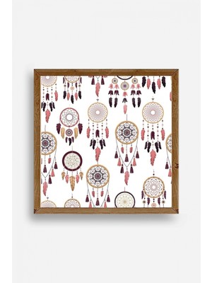 Marsilyan Rüya Kapanı Ahşap Çerçeveli Tablo 23 x 23