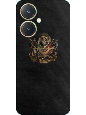 TechTree Vivo Y27 Uyumlu Osmanlı Tuğrası Detaylı Baskılı Silikon Kılıf