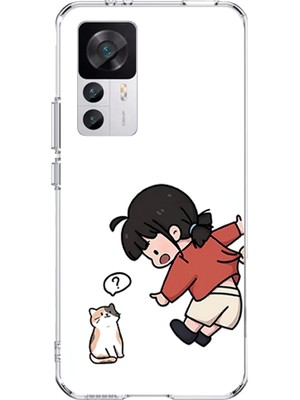 TechTree Xiaomi Mi 12T-12T Pro Uyumlu Zorla Çekiştirilen Sevgili - Çift Kombini Baskılı Silikon Kılıf