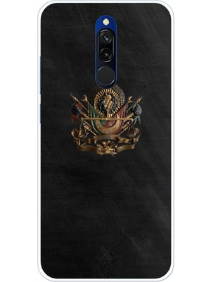 TechTree Redmi 8 Uyumlu Osmanlı Tuğrası Detaylı Baskılı Silikon Kılıf