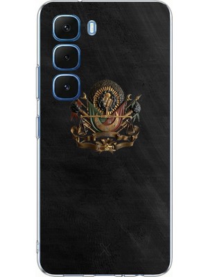 TechTree Infinix Hot 60-60I Uyumlu Osmanlı Tuğrası Detaylı Baskılı Silikon Kılıf