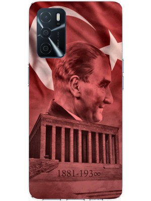 TechTree Oppo A16 Uyumlu Atatürk Portresi ve Anıtkabir Baskılı Silikon Kılıf