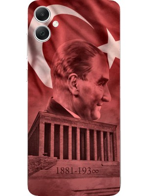 TechTree Samsung Galaxy A05 Uyumlu Atatürk Portresi ve Anıtkabir Baskılı Silikon Kılıf