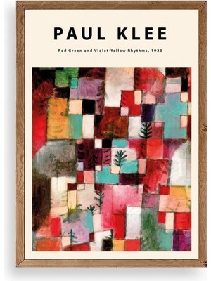 Marsilyan Paul Klee Ahşap Çerçeveli Tablo 23 x 30