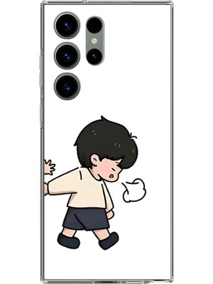 TechTree Samsung Galaxy S23 Ultra Uyumlu Zorla Götürülen Sevgili - Çift Kombini Baskılı Silikon Kılıf