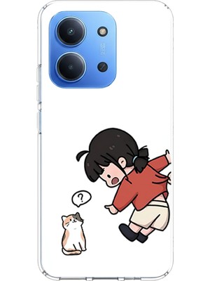 TechTree Redmi 15C Uyumlu Zorla Çekiştirilen Sevgili - Çift Kombini Baskılı Silikon Kılıf