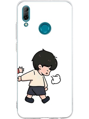 TechTree Huawei P Smart 2019 Uyumlu Zorla Götürülen Sevgili - Çift Kombini Baskılı Silikon Kılıf