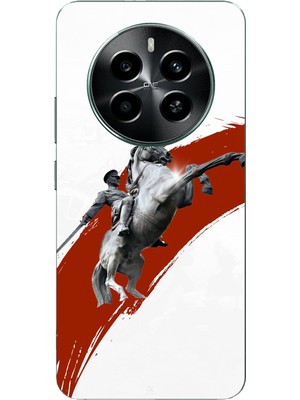 TechTree Realme 12 Pro-Pro Plus Uyumlu Şaha Kalkmış At Detaylı Atatürk  Baskılı Silikon Kılıf