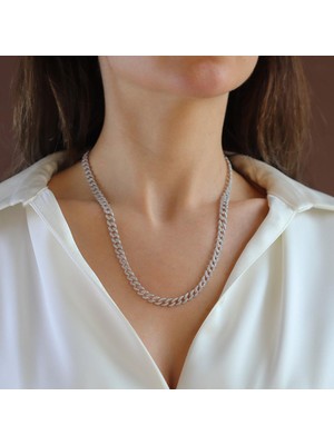 Necati Gün Gurmet Taşlı 6mm 52CM Gümüş Kolye