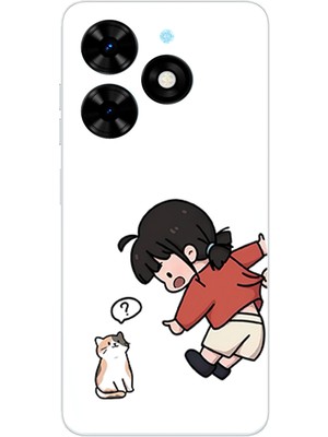 TechTree Tecno Spark Go 2024 Uyumlu Zorla Çekiştirilen Sevgili - Çift Kombini Baskılı Silikon Kılıf