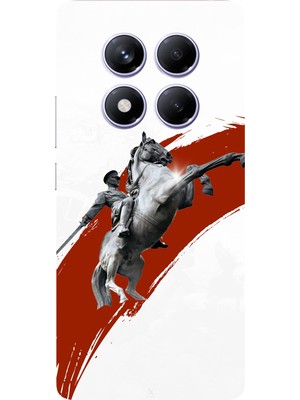 TechTree Redmi Note 14 Pro Plus Uyumlu Şaha Kalkmış At Detaylı Atatürk  Baskılı Silikon Kılıf