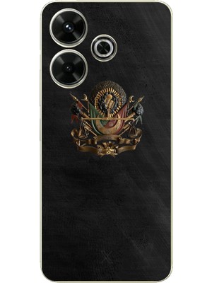 TechTree Redmi 13 Uyumlu Osmanlı Tuğrası Detaylı Baskılı Silikon Kılıf