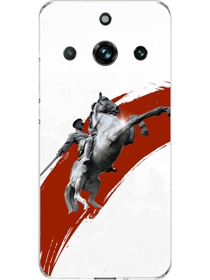 TechTree Realme 11 Pro-11 Pro Plus Uyumlu Şaha Kalkmış At Detaylı Atatürk  Baskılı Silikon Kılıf