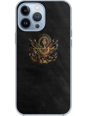 TechTree iPhone 13 Pro Max Uyumlu Osmanlı Tuğrası Detaylı Baskılı Silikon Kılıf