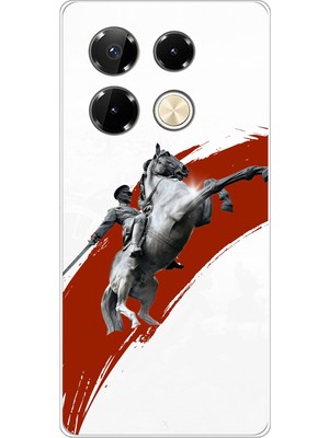 TechTree Infinix Note 40 Pro Uyumlu Şaha Kalkmış At Detaylı Atatürk  Baskılı Silikon Kılıf