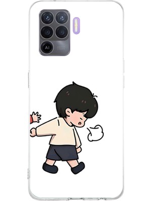 TechTree Oppo Reno 5 Lite Uyumlu Zorla Götürülen Sevgili - Çift Kombini Baskılı Silikon Kılıf