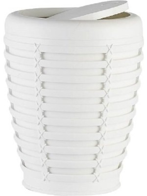 Özbience Şık Beyaz Palm Çöp Kovası M-E2101, Pratik ve Kullanışlı Tasarım