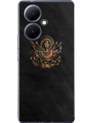TechTree Vivo V29 Lite 5g Uyumlu Osmanlı Tuğrası Detaylı Baskılı Silikon Kılıf