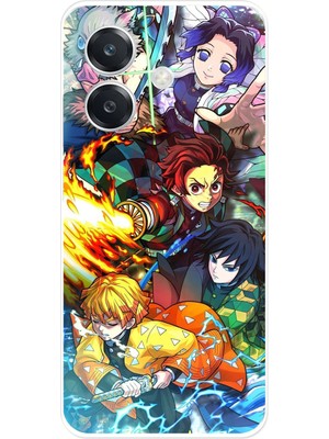 TechTree Oppo A3 Uyumlu Demon Slayer Efsanesi:iblis Avcıları Baskılı Silikon Kılıf