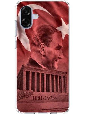 TechTree Samsung Galaxy A07 Uyumlu Atatürk Portresi ve Anıtkabir Baskılı Silikon Kılıf