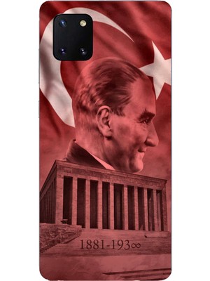 TechTree Samsung Galaxy Note 10 Lite Uyumlu Atatürk Portresi ve Anıtkabir Baskılı Silikon Kılıf