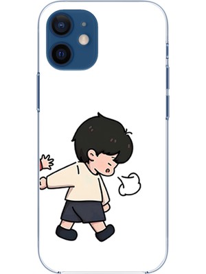 TechTree iPhone 12 Mini Uyumlu Zorla Götürülen Sevgili - Çift Kombini Baskılı Silikon Kılıf