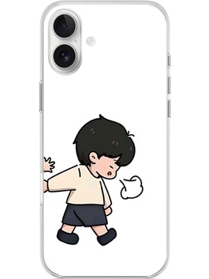 TechTree iPhone 16 Plus Uyumlu Zorla Götürülen Sevgili - Çift Kombini Baskılı Silikon Kılıf