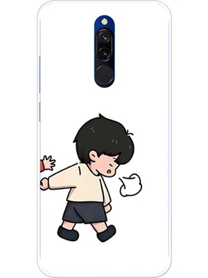 TechTree Redmi 8 Uyumlu Zorla Götürülen Sevgili - Çift Kombini Baskılı Silikon Kılıf