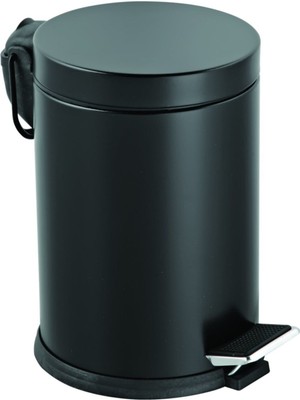 Özbience Pratik ve Şık 5 Lt. Pedallı Çöp Kovası, Siyah Mat