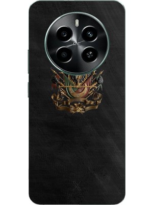 TechTree Realme 12 Pro-Pro Plus Uyumlu Osmanlı Tuğrası Detaylı Baskılı Silikon Kılıf