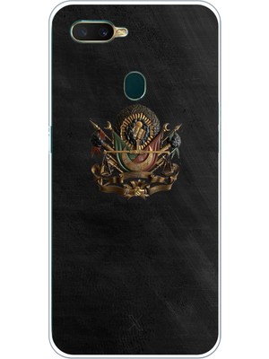 TechTree Oppo A5S-AX7-A12 Uyumlu Osmanlı Tuğrası Detaylı Baskılı Silikon Kılıf