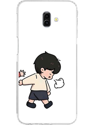 TechTree Samsung Galaxy J6 Plus Uyumlu Zorla Götürülen Sevgili - Çift Kombini Baskılı Silikon Kılıf