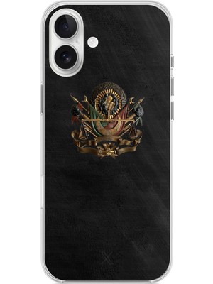 TechTree iPhone 16 Plus Uyumlu Osmanlı Tuğrası Detaylı Baskılı Silikon Kılıf
