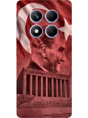 TechTree Redmi Note 14 Pro Plus Uyumlu Atatürk Portresi ve Anıtkabir Baskılı Silikon Kılıf
