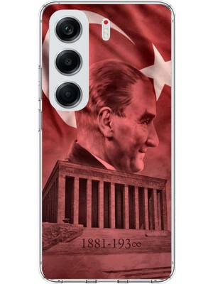 TechTree Tecno Camon 40 Pro Uyumlu Atatürk Portresi ve Anıtkabir Baskılı Silikon Kılıf