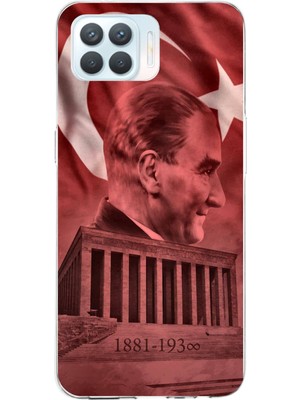 TechTree Oppo Reno 4 Lite Uyumlu Atatürk Portresi ve Anıtkabir Baskılı Silikon Kılıf