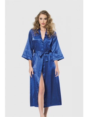 Marsilyan Saks Uzun Saten Sabahlık