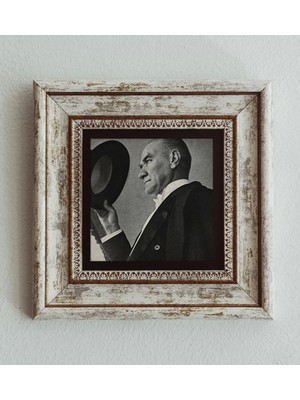 Mbb E-Ticaret Atatürk Çerçeveli Taş Tablo , Çerçeveli Taş Duvar Dekoru