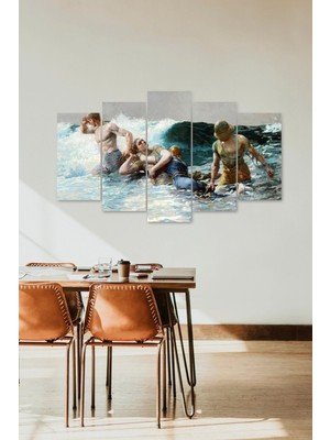 Mbb E-Ticaret Deniz Manzarası 5 Parçalı Mdf Tablo