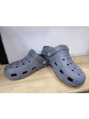 Gezer Yeni Sezon Rahat Taban Antrasit Renkli Unısex Günlük Terlik