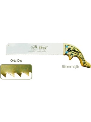 TE Dükkan Eco Lounge Abay Orta Diş El Testere 14 No - Ahşap Sap