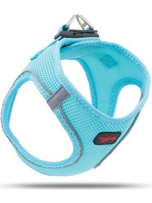 TailPetz Ocean Air Mesh Göğüs Tasması Kedi İçin Tüy Topu ve Zilli Oyuncak Özellikleriyle