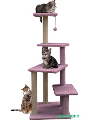 Feyza Design Büyük Boy Tırmalama Tahtası, Uzun Boy Kedi Tırmalama Aksesuarı