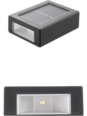 TE Dükkan Solar Güneş Enerjili Çift Taraflı Duvar Lambası Çift Taraflı Duvar Lamba Güneş Enerjili