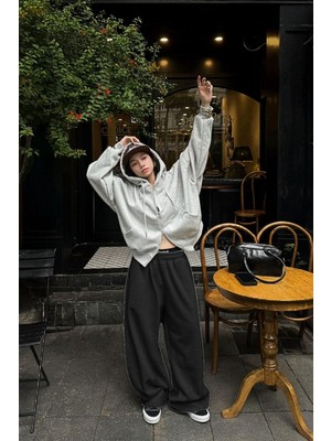 BSBSPOR Bol Kesim Şardonlu Kışlık Ayarlanabilir Paçalı Eşofman Altı Baggy