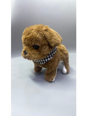 Magicway Sesli Havlayan Yürüyen Pilli Sevimli Oyuncak Peluş Köpek Emekleme Oyuncağı Arkadaşı Yürüteç