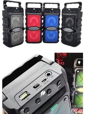 FRY Bluetooth Hoparlör Çift Mikrofonlu Güçlü Ses Kaliteli Kesintisiz Kablosuz