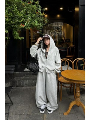 BSBSPOR Bol Kesim Şardonlu Kışlık Ayarlanabilir Paçalı Eşofman Altı Baggy