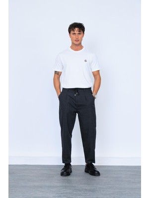 Antrasit Bağcıklı Pantolon